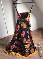 Frank Govers Diffusion Zomerjurk - Maat 40 jaren '70/'80, Maat 38/40 (M), Frank Govers, Geel, Ophalen of Verzenden