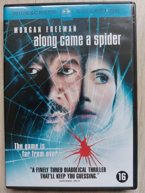 DVD Along Came a Spider (2001) Morgan Freeman, Cd's en Dvd's, Dvd's | Thrillers en Misdaad, Zo goed als nieuw, Actiethriller, Vanaf 16 jaar