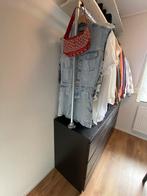 Malm Kast Bruin met Hangrek - Industriële Look, Huis en Inrichting, Kasten | Kledingkasten, Ophalen, Overige materialen, Gebruikt