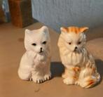 Vintage Twee porseleinen Perzische katten, Ophalen of Verzenden, Zo goed als nieuw, Dier