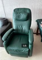 Fitform sta op stoel leder groen, Huis en Inrichting, Fauteuils, Ophalen, Zo goed als nieuw, Leer, 50 tot 75 cm