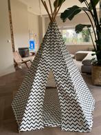 Nobodinoz Tipi Tent Zwart/Wit met speelkleed, Ophalen, Gebruikt