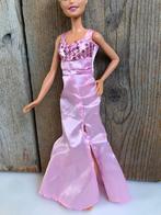 Lichtroze glans jurk lang, Ophalen of Verzenden, Zo goed als nieuw, Barbie