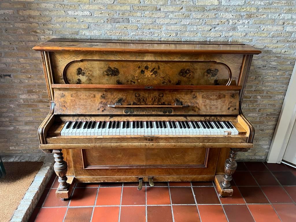 Piano - JOH. HIRSCHFELD Berlin, Ophalen, Gebruikt, Bruin, Piano