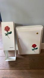 Vintage Brabantia medicijnkastje en toiletrolhouder, Huis en Inrichting, Ophalen, Gebruikt, Vintage
