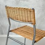 Martin Visser eetkamerstoel SE05 vintage design stoel riet, Gebruikt, Bruin, Vintage, Ophalen of Verzenden