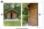 Blokhut sauna 4x3 meter, Sport en Fitness, Sauna, Complete sauna, Gebruikt, Ophalen, Fins of Traditioneel