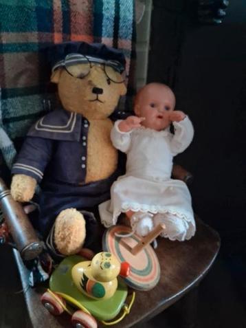 Antiek schildpad popje t nr 31 beschikbaar voor biedingen