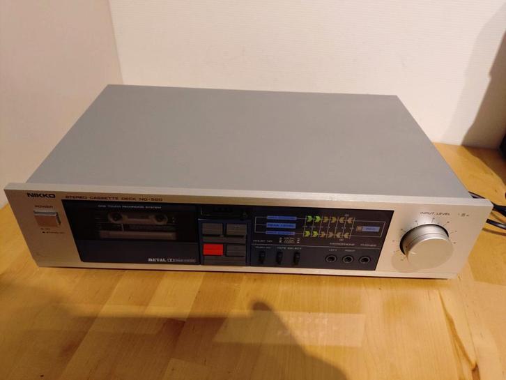 Nikko ND-520 cassettedeck. Speelt perfect!, Audio, Tv en Foto, Cassettedecks, Ophalen of Verzenden