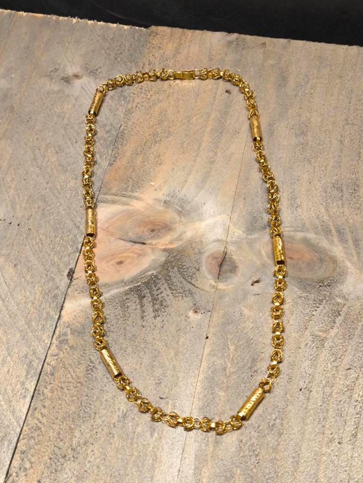 Gouden Surinaamse Ketting 14KT, Sieraden, Tassen en Uiterlijk, Kettingen, Zo goed als nieuw, Goud, Goud, Ophalen of Verzenden