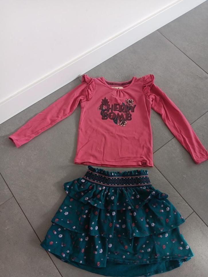 Z8 long sleeve en Z8 rok (104/110), Kinderen en Baby's, Kinderkleding | Kinder-kledingpakketten, Zo goed als nieuw, Ophalen of Verzenden