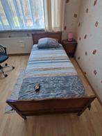 vintage 1 persoons slaapkamer, Gebruikt, Eenpersoons, Verzenden, Wit