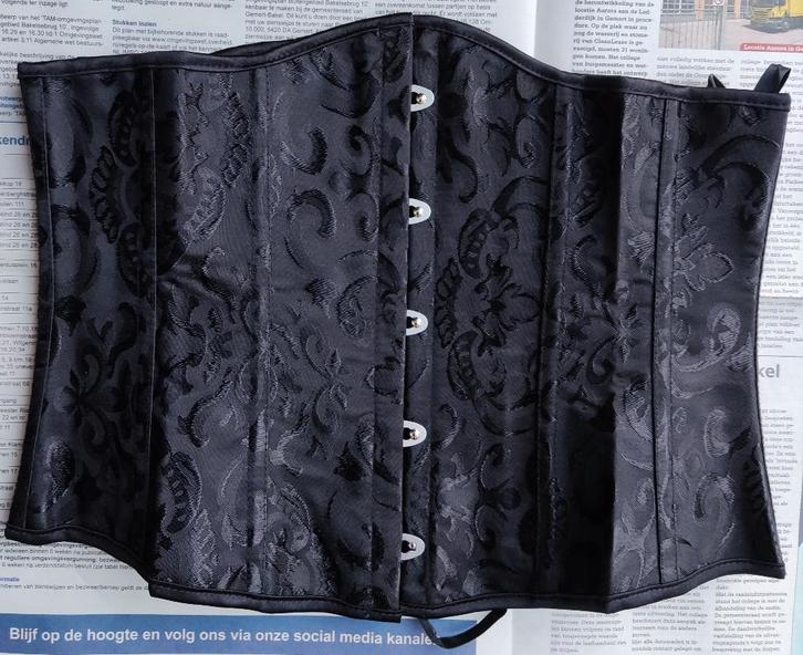 korset polyester brocaat licht corrigerend met baleinen M nw, Kleding | Dames, Tops, Nieuw, Maat 38/40 (M), Zwart, Zonder mouw