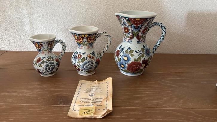 Delfts Blauw kannetjes set Oud Delft aardewerk, Antiek en Kunst, Antiek | Keramiek en Aardewerk, Ophalen