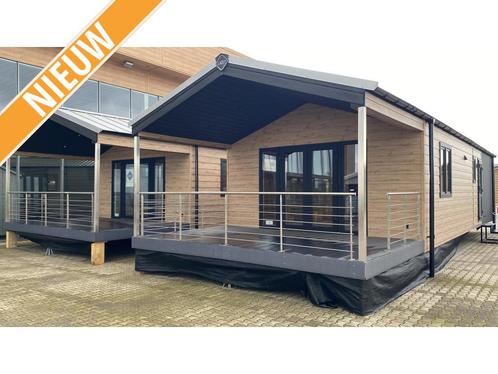 Chalet met Veranda - 100mm isolatie - Lacet Oregon Nova, Caravans en Kamperen, Stacaravans, tot en met 4