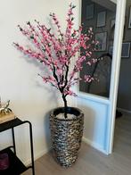 Schelpen Vaas met Boom & Steentjes - Decoratief, Huis en Inrichting, Ophalen of Verzenden, Zo goed als nieuw, Binnen