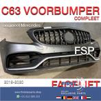 W205 C63 AMG FACELIFT VOORBUMPER COMPLEET Mercedes C Klasse, Gebruikt, -, Voor, Ophalen of Verzenden