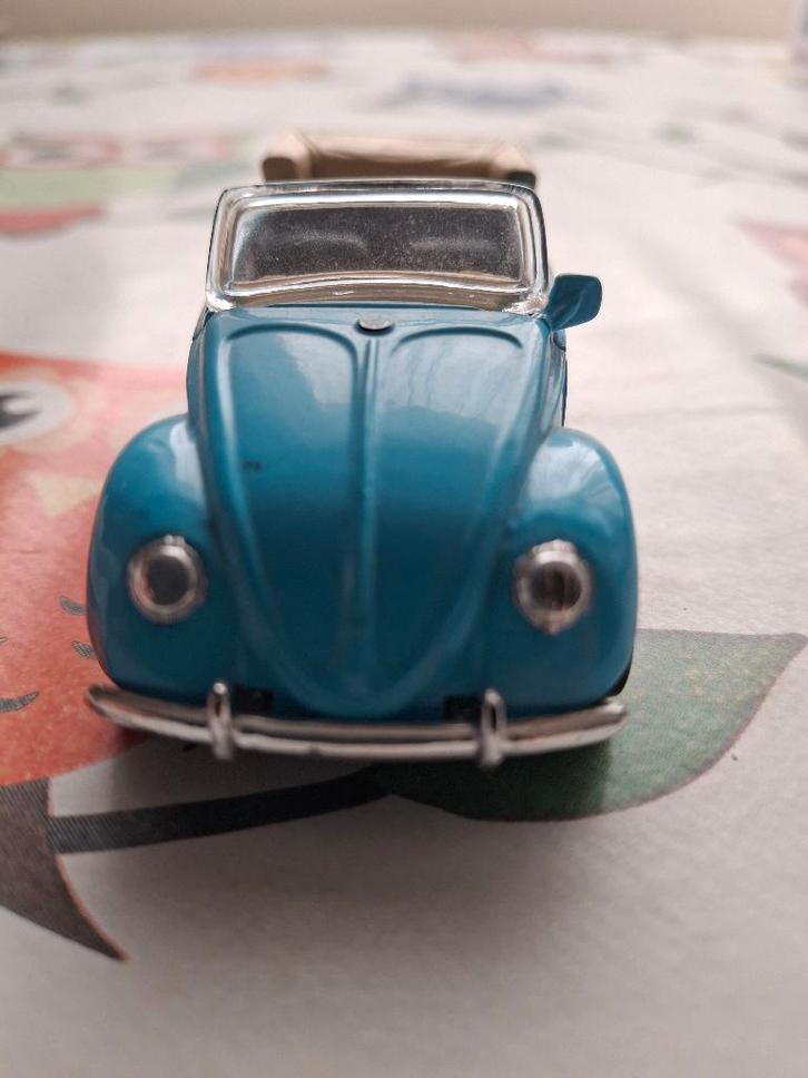 Volkswagen 1200 Kever cabrio 1951 blauw (New Ray), Hobby en Vrije tijd, Modelauto's | 1:43, Nieuw, Auto, Overige merken, Ophalen of Verzenden