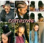 Cornrows haar vlechten zetten, Ophalen, Nieuw, Pruik of Haarverlenging