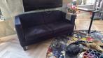 Velvet zwart 2 zits bank, Huis en Inrichting, Banken | Bankstellen, Gebruikt, 150 tot 200 cm, Tweepersoons, 75 tot 100 cm