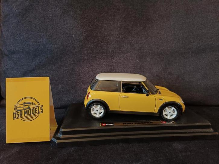 1:24 Mini Cooper, Hobby en Vrije tijd, Modelauto's | 1:24, Zo goed als nieuw, Auto, Bburago, Ophalen of Verzenden