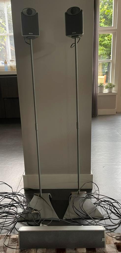 Centerspeaker Canton CD50 zilver + 2 Tannoy SFX 5.1 op Vogel, Audio, Tv en Foto, Home Cinema-sets, Zo goed als nieuw, Overige spelers