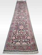 Handmade silk loper Birds black Pink Kashmir 79x358cm, Kashmir zijde vogels, Gebruikt, Zwart, .