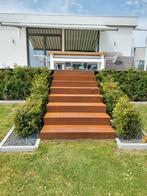 Stijlvolle trap in cortenstaal | Maatwerk voor jouw tuin, Doe-het-zelf en Verbouw, Ladders en Trappen, Ophalen of Verzenden, Nieuw