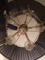 Kroonluchter hanglamp met organza kap - 5 fittingen, Ophalen, Gebruikt, Stof, Modern
