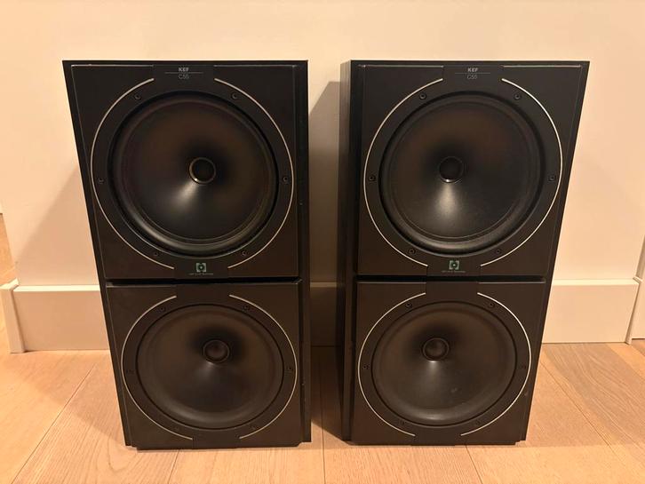 Kef C55 Speakers - Top Geluid!, Audio, Tv en Foto, Luidsprekers, Gebruikt, Front, Rear of Stereo speakers, 120 watt of meer, Overige merken