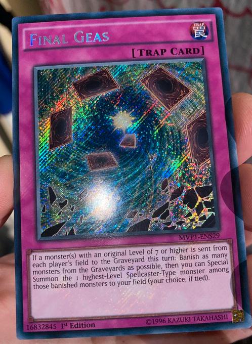 Yu-Gi-Oh! Final Geas MVP1 1st Edition Movie Promo !, Hobby en Vrije tijd, Verzamelkaartspellen | Yu-gi-Oh!, Zo goed als nieuw