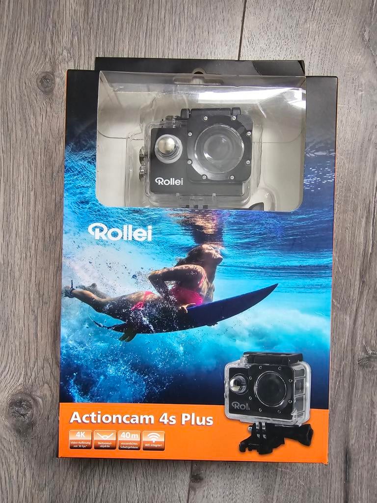 Rollei actioncam 4S Plus, 4K, 30 FPS, Nieuw (LI8), Ophalen of Verzenden