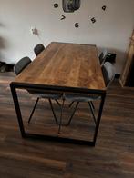 Mangohout eettafel 180x90, Huis en Inrichting, Tafels | Eettafels, Ophalen, Gebruikt, 50 tot 100 cm, 150 tot 200 cm