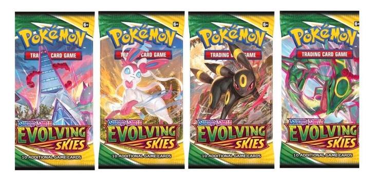Evolving Skies Bootser Packs, Hobby en Vrije tijd, Verzamelkaartspellen | Pokémon, Zo goed als nieuw, Booster, Ophalen