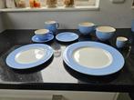 Servies blauw (wit) Hema, Ophalen, Gebruikt, Overige stijlen, Aardewerk