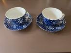 Twee prachtige vintage kop en schotels, Ophalen of Verzenden, Zo goed als nieuw, Overige stijlen, Kop(pen) en/of Schotel(s)