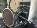Broadcast microfoon met statief en filters , dj radio keet, Studiomicrofoon, Ophalen of Verzenden