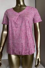 Roze-wit geblokt t-shirt, top, Gerry Weber, mt. 36/38, Ophalen of Verzenden, Zo goed als nieuw, Korte mouw, Roze