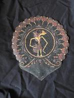 Oosterse waaier met figuur, Ophalen of Verzenden