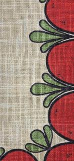 Tafelkleed rood groen 158/127, Huis en Inrichting, Stoffering | Tapijten en Kleden, Gebruikt, Retro Vintage, 100 tot 150 cm, Rood