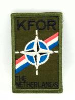 Mouwembleem KFOR The Netherlands, Verzenden, Landmacht, Nederland, Embleem of Badge