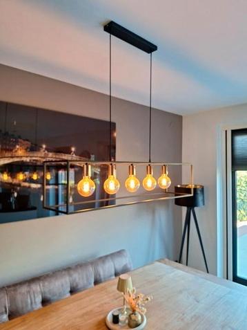 Mooie industriële hanglamp  voorzien van 5 lichtbronnen! beschikbaar voor biedingen