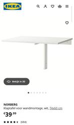 2x IKEA Norberg Klaptafel - bureau ZGAN, Huis en Inrichting, Ophalen, Zo goed als nieuw