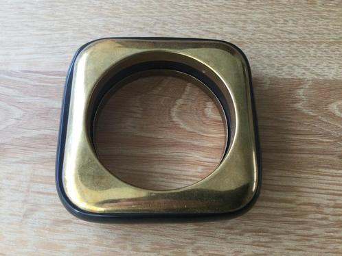 Kunststof (bakeliet?) en koperen armband., Sieraden, Tassen en Uiterlijk, Armbanden, Zo goed als nieuw, Ophalen of Verzenden
