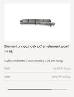 SALE Leolux Pode Tweak hoekbank NIEUW €8500,-, Ophalen, Nieuw, Vierpersoons of meer, Stof