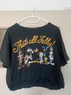 Crop top met Looney Tunes print, Kleding | Dames, Zwart, Maat 42/44 (L), Ophalen of Verzenden, Korte mouw