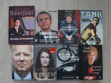 Diverse boeken oa Wibi Soerjadi Sonja Barend Biden Macron beschikbaar voor biedingen
