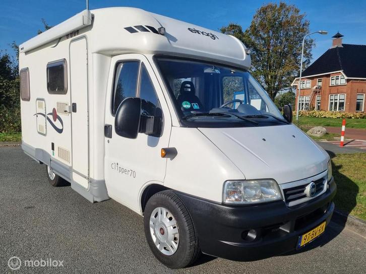 Elnagh Clipper 70 Half-integraal 2005 Euro 4, draaistoele, Caravans en Kamperen, Campers, Bedrijf, Half-integraal, Overige merken