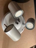 Witte spotjes, 3 in 1 aansluiting, Gebruikt, Metaal of Aluminium, Ophalen of Verzenden, Led