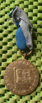 Medaille: Jub. wandelmars K.L.M 19-9-1949- S"Gravenhage, Postzegels en Munten, Penningen en Medailles, Ophalen of Verzenden, Overige materialen